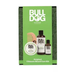 Bulldog Skincare For Men Original Ultimate Beard Care Kit Beard Oil, Balm, Shampoo And Beard Comb