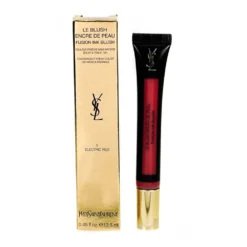 YSL YvesSaintLaurent Le Blush Encre De Peau Fusion Ink Blush Featherlight Fresh 13.5ml Electric Red #1 12h Wear
