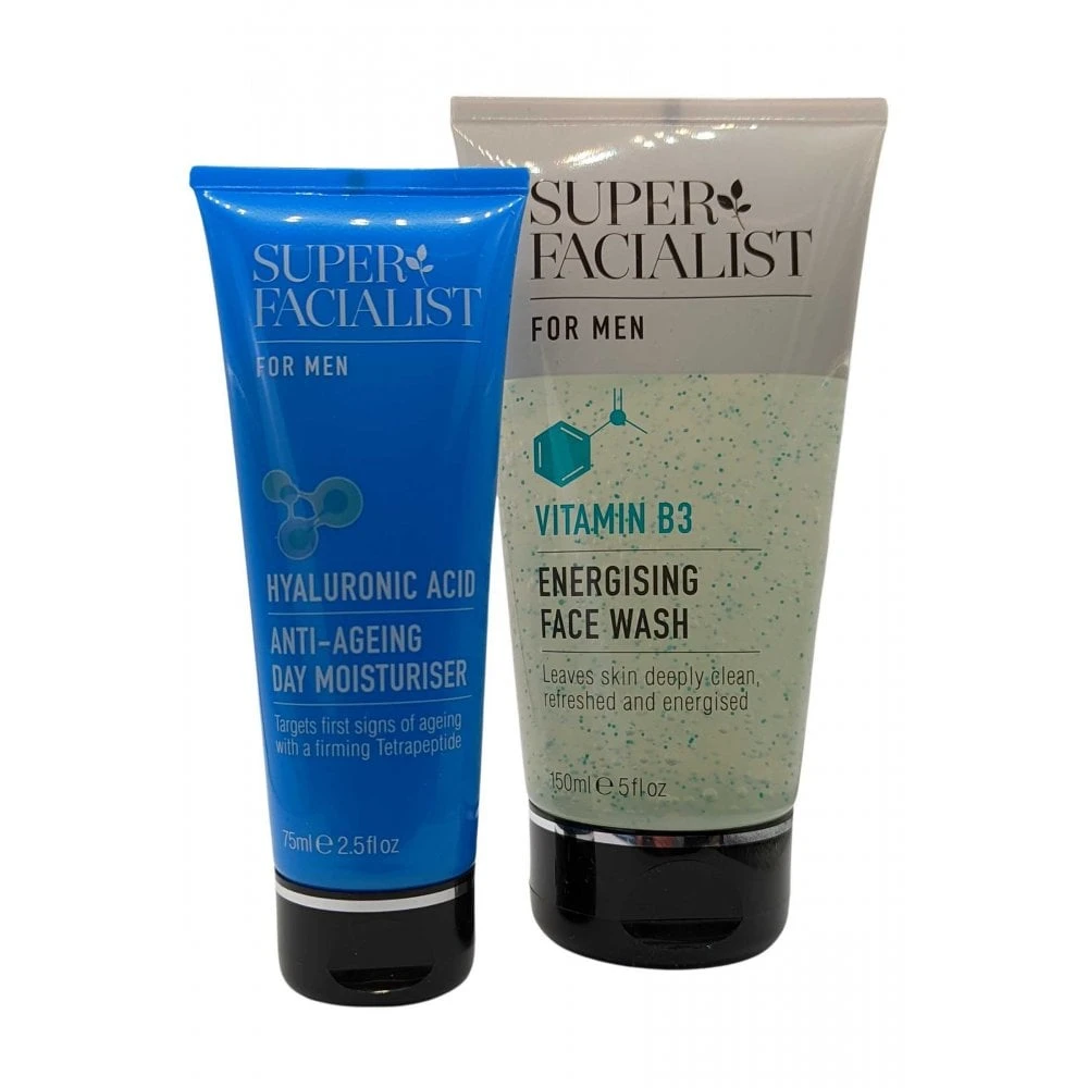 Super Facialist SuperFacialist For Men Looking Sharp Set - Face Wash 150ml Anti Ageing Day Moisturiser 75ml + .. 2 Super Facialist SuperFacialist For Men Looking Sharp Set - Face Wash 150ml Anti Ageing Day Moisturiser 75ml + .. - Image 2
